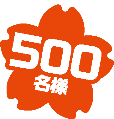 500名様